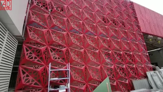 Revestimiento de pared de aluminio cortado con láser de alta resistencia para edificios comerciales