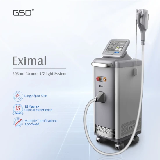 Gsd Lámparas UVB Tratamiento de fototerapia Excimer Laser 308nm Psoriasis Vitiligo Dispositivo de luz